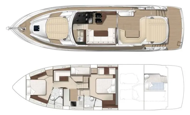 Sunseeker 57 Predator Layout